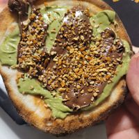 Esfiha de pistache com creme de avelã (SENSACIONAL) at Pizzaria da Rita in Sorocaba