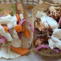 Crispy Smoked Tofu Taco and Crispy Cauliflower Taco at Tacovore  in Portland