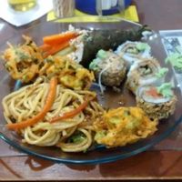 my dish at LAR vegan in Sao Paulo