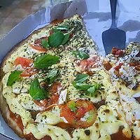 Pizza at LAR vegan in Sao Paulo