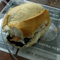 One of several yummy Brazilian fast-food items served on the all-you-can-eat menu at Lar Vegetariano Vegan at LAR vegan in Sao Paulo