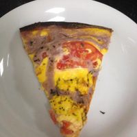 ''Chilena''pizza, from the delivery service. at LAR vegan in Sao Paulo