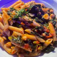 Fantastic pasta dish made a la carte with toppings I asked for. at Giuseppe in Boracay