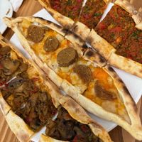Mixed pide  at Vegan Masa - Kadikoy in Istanbul