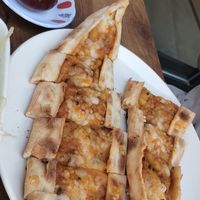 Potato pide at Vegan Masa - Kadikoy in Istanbul