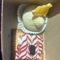 Orange creamsicle cake and Marionberry poptart  at Hold The Wheat - Beaverton in Beaverton