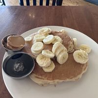 Vegan pancakes   at Blissful Banana Cafe in Orland Park