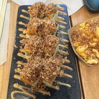 Roasted miso avocado roll  at REDWHITE BONELESS RAMEN Downtown Los Angeles in Los Angeles