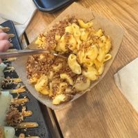 Mac n cheese   at REDWHITE BONELESS RAMEN Downtown Los Angeles in Los Angeles