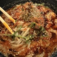Yuzu ramen with gluten free noodle  at REDWHITE BONELESS RAMEN Downtown Los Angeles in Los Angeles