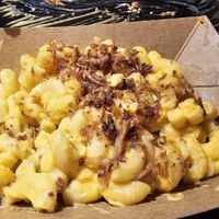 Truffle Mac at REDWHITE BONELESS RAMEN Downtown Los Angeles in Los Angeles