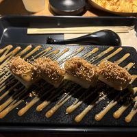 Roasted Miso Avocado Roll  at REDWHITE BONELESS RAMEN Downtown Los Angeles in Los Angeles