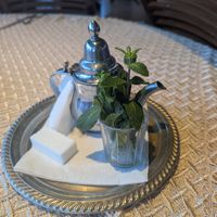 Moroccan tea at La Pergola - Hôtel Oasis Palm in Guelmim