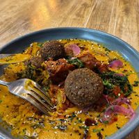 Vegan Bombay breakfast 😋 at GEM Café in Ingleton