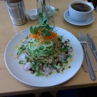 Quinoa with avocado and other vegetable stuff at Wildebeest in Falmouth