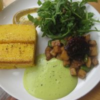 Polenta with wasabi at Wildebeest in Falmouth