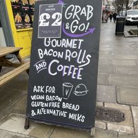 Sign   at Vudu Food in Brighton