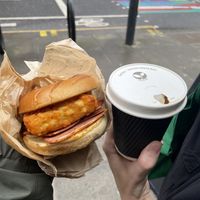 Vegan Bacon And Hash Brown Bap   at Vudu Food in Brighton