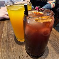 Maracuja Schorle + Berry Me at CHAM - the vegan kitchen in Hannover