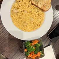 Vegan Mac and cheese.  So GOOD  at The Point Pub and Grill in Fort Worth