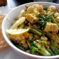 India bowl at Higher Taste Plant Based in Long Beach