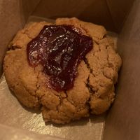 Peanut-butter and jam cookie   at Higher Taste Plant Based in Long Beach