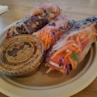 Spring Rolls at Higher Taste Plant Based in Long Beach