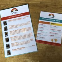 Fall/Winter Menu and specialty drink menu  at Higher Taste Plant Based in Long Beach