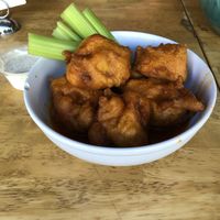 Cauliflower Buffalo Wings at Higher Taste Plant Based in Long Beach