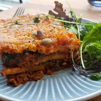 Lasagna at Kaiaroha Vegan Deli and Eatery in Auckland