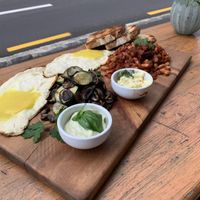 Breakfast platter for 2. 👌🏽 at Kaiaroha Vegan Deli and Eatery in Auckland