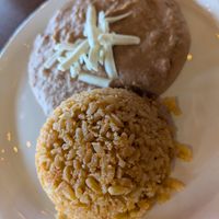 Beans and rice at Los Dos Amigos in Las Vegas
