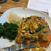 Got excited so was half way through before remembering to take a pic. Good portions. at Lu-Ma Cafe in South West London