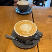 Lattes  at Lu-Ma Cafe in South West London