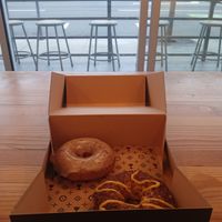 Great location for a great plant based / vegan bakery at Holey Grail Donuts in Long Beach