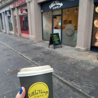 Coconut latte at Little Things Cafe  in Dundee