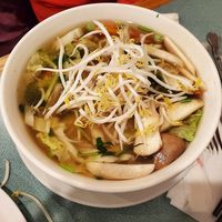 Pho #P14 with some garnish at Pho 99 in Knoxville