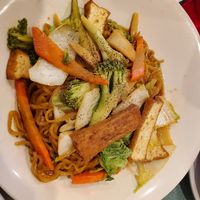 Stir-fry veggies and tofu with noodles at Pho 99 in Knoxville