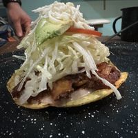Tostada  at El Bajón Vegano in Playa Del Carmen