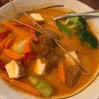 Panang Curry with Tofu (vegan) at Mangrove Kitchen in San Francisco