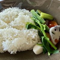 Rice and veggie plate (part of the vegetable curry )  at Grand Kitchen in Tokyo