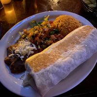 Burrito at La Cantina in Chicago