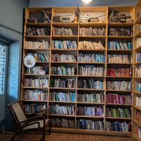 Bookstore at The Flying Goat in Anjuna