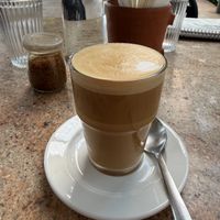 Flat whitee  at The Flying Goat in Anjuna