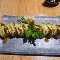 Vegan maki: avocado & cucumber - don't entirely remember what was it in but it was delicious and would recommend. at HAV Sushi & Ramen in Tromsoe