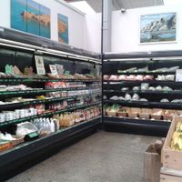 Neat and tidy organic supermarket at Huckleberry Cafe in New Lynn