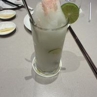 Lime drink  at Din Tai Fung  in Bangkok