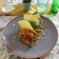 Involtini di melanzane at Vegetal Food by Grace in Antwerpen