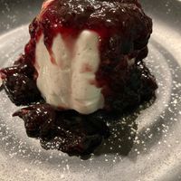 Biancomangiare: vegan coconut pudding with berries compote  at Nuvole di Farina in Rome