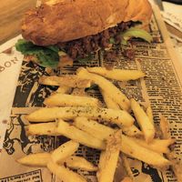Vegan "burger" at KAKTUS in Villaviciosa De Odon